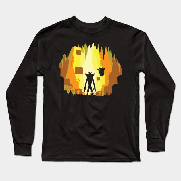 Wumpa World Long Sleeve T-Shirt by Daletheskater